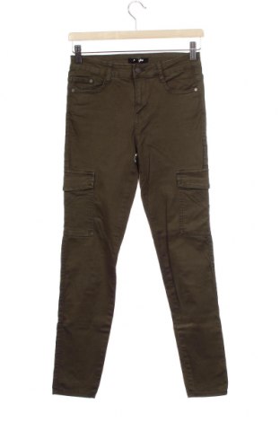 Дамски панталон Jennyfer, Размер XS, Цвят Зелен, 97% памук, 3% еластан, Цена 33,25 лв.