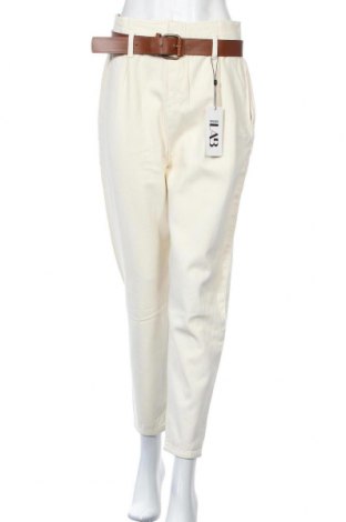 Pantaloni de femei Lab, Mărime M, Culoare Ecru, Bumbac, Preț 150,72 Lei