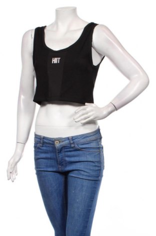 Γυναικείο αμάνικο μπλουζάκι Hiit, Μέγεθος L, Χρώμα Μαύρο, Τιμή 14,23 €