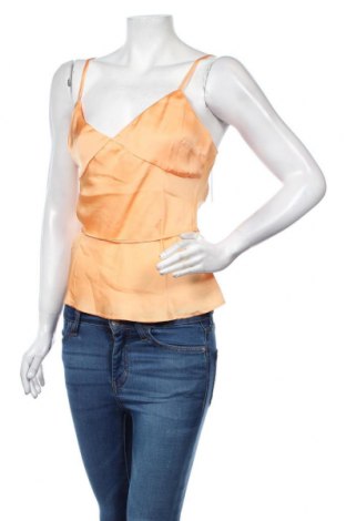 Γυναικείο αμάνικο μπλουζάκι Who What Wear, Μέγεθος M, Χρώμα Πορτοκαλί, Τιμή 3,56 €