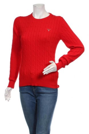 Γυναικείο πουλόβερ Gant, Μέγεθος S, Χρώμα Κόκκινο, 88% βαμβάκι, 10% πολυαμίδη, 2% ελαστάνη, Τιμή 88,53 €
