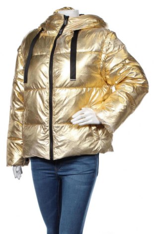 Γυναικείο μπουφάν Desigual, Μέγεθος S, Χρώμα Χρυσαφί, Πολυαμίδη, Τιμή 185,05 €