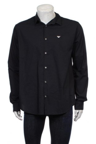 Ανδρικό πουκάμισο Emporio Armani, Μέγεθος 3XL, Χρώμα Μπλέ, Βαμβάκι, Τιμή 123,08 €