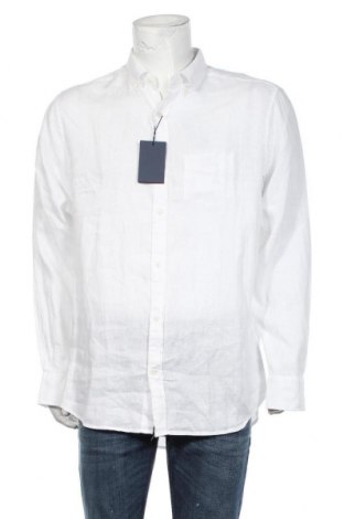 Ανδρικό πουκάμισο Gant, Μέγεθος XL, Χρώμα Λευκό, Λινό, Τιμή 63,32 €