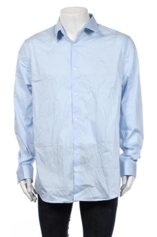 Мъжка риза Guess, Размер XL, Цвят Син, 75% памук, 22% полиамид, 3% еластан, Цена 94,87 лв.