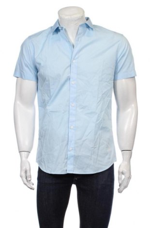 Мъжка риза Jack & Jones, Размер M, Цвят Син, 60% памук, 40% полиестер, Цена 42,00 лв.
