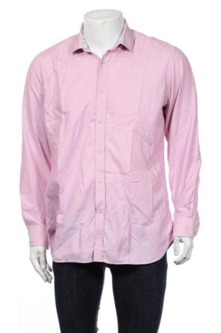 Мъжка риза Ted Baker, Размер L, Цвят Розов, Памук, Цена 46,00 лв.