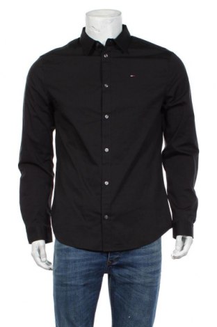 Ανδρικό πουκάμισο Tommy Hilfiger, Μέγεθος L, Χρώμα Μαύρο, 97% βαμβάκι, 3% ελαστάνη, Τιμή 68,19 €