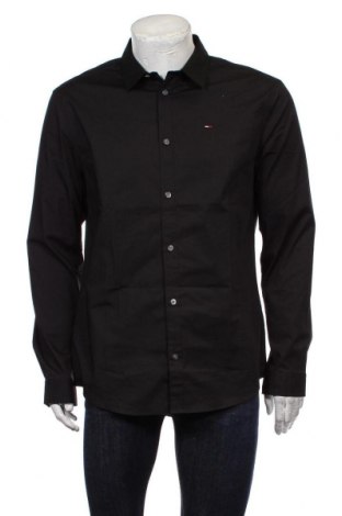 Мъжка риза Tommy Hilfiger, Размер XL, Цвят Черен, 97% памук, 3% еластан, Цена 100,17 лв.
