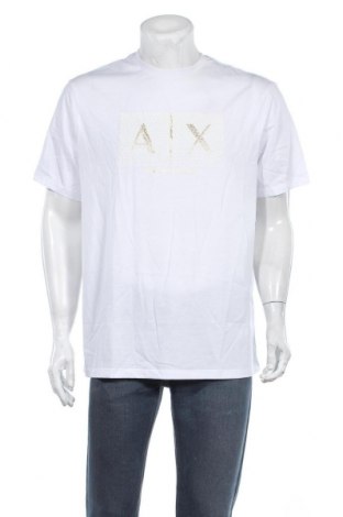 Tricou de bărbați Armani Exchange, Mărime XL, Culoare Alb, Bumbac, Preț 221,05 Lei