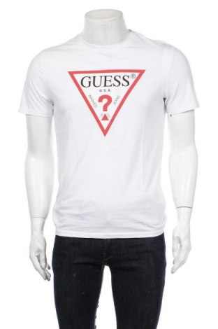 Ανδρικό t-shirt Guess, Μέγεθος M, Χρώμα Λευκό, Βαμβάκι, Τιμή 26,68 €