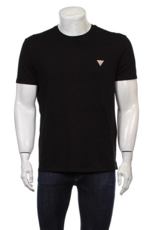 Tricou de bărbați Guess, Mărime XL, Culoare Negru, 95% bumbac, 5% elastan, Preț 181,91 Lei