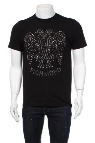 Herren T-Shirt John Richmond, Größe XL, Farbe Schwarz, Baumwolle, Preis 54,43 €