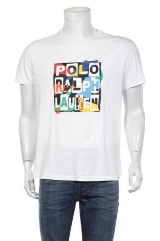 Tricou de bărbați Polo By Ralph Lauren, Mărime M, Culoare Alb, Bumbac, Preț 244,24 Lei