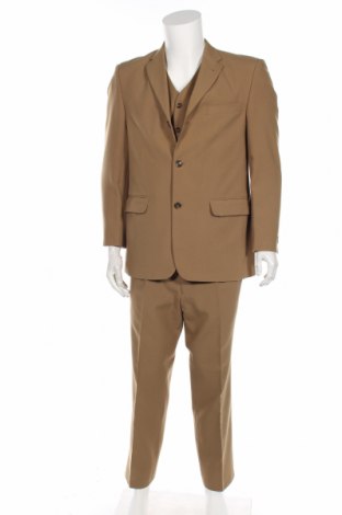 Мъжки костюм Angelo Litrico, Размер XL, Цвят Бежов, Полиестер, Цена 52,00 лв.