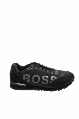 Мъжки обувки BOSS, Размер 43, Цвят Черен, Естествена кожа, еко кожа, текстил, Цена 221,20 лв.