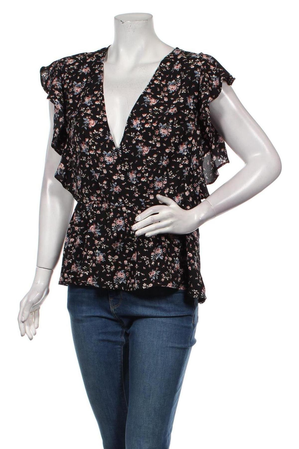 Γυναικεία μπλούζα Boohoo, Μέγεθος L, Χρώμα Πολύχρωμο, Πολυεστέρας, Τιμή 10,82 €