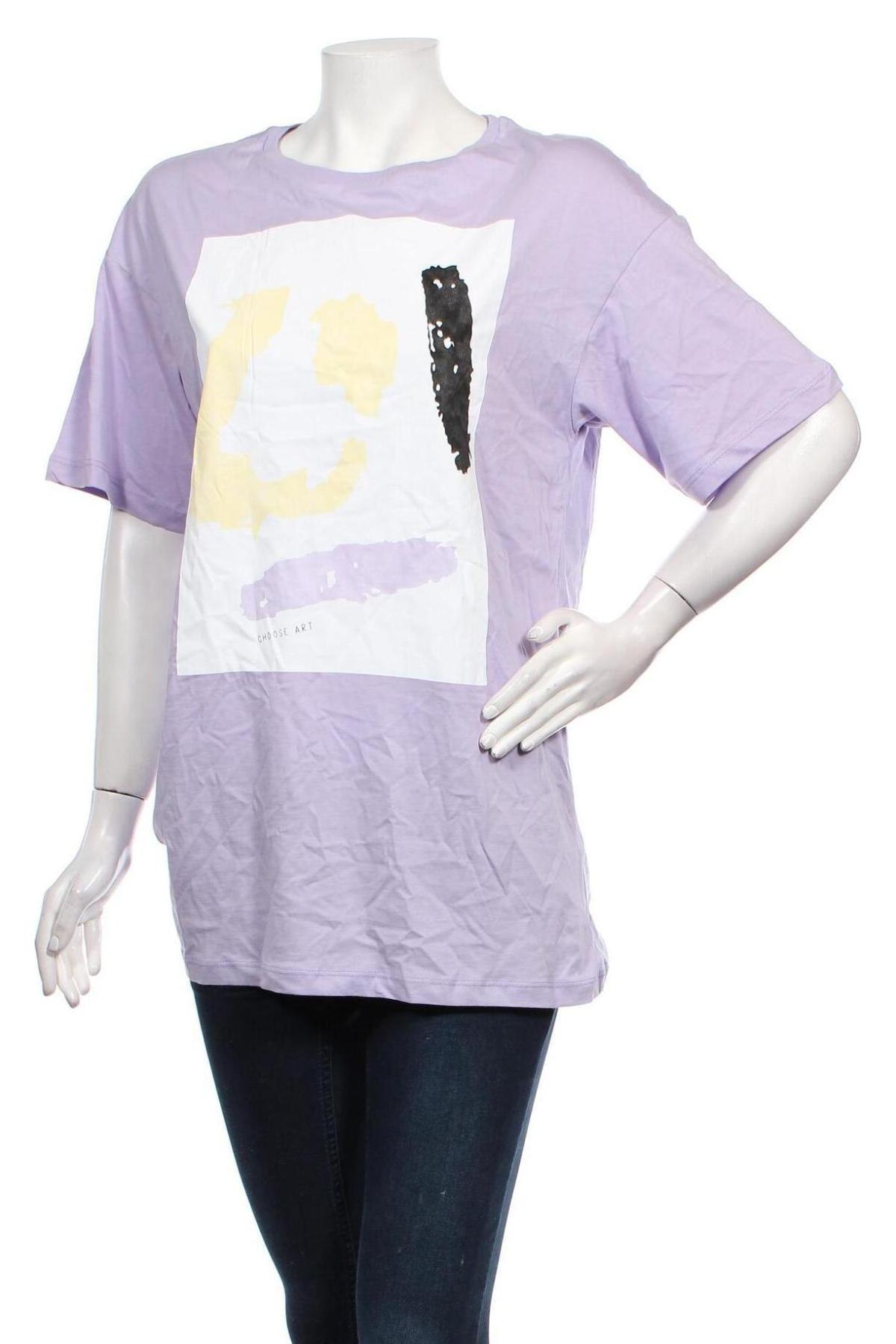 Γυναικείο t-shirt Answear, Μέγεθος S, Χρώμα Βιολετί, Βαμβάκι, Τιμή 10,10 €