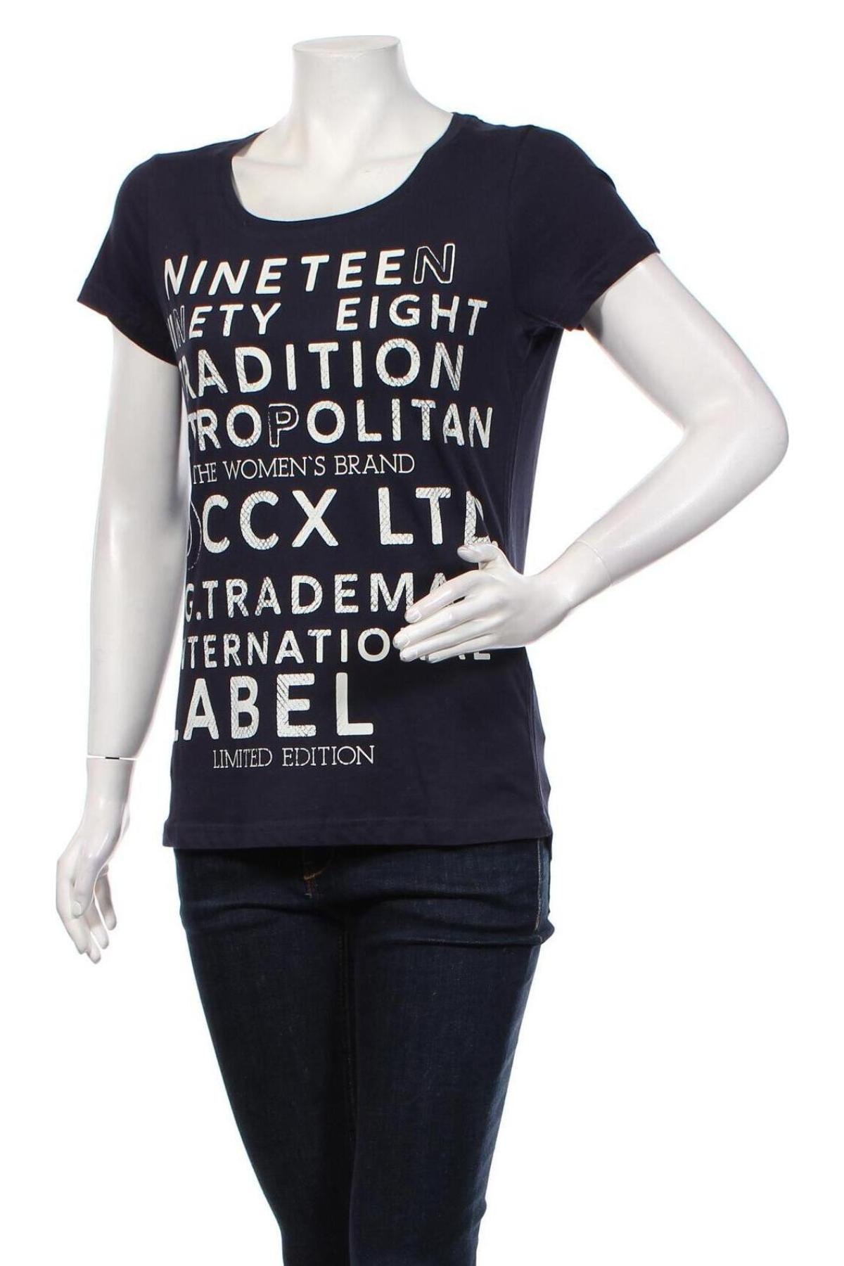 Γυναικείο t-shirt Soccx, Μέγεθος S, Χρώμα Μπλέ, Βαμβάκι, Τιμή 14,23 €