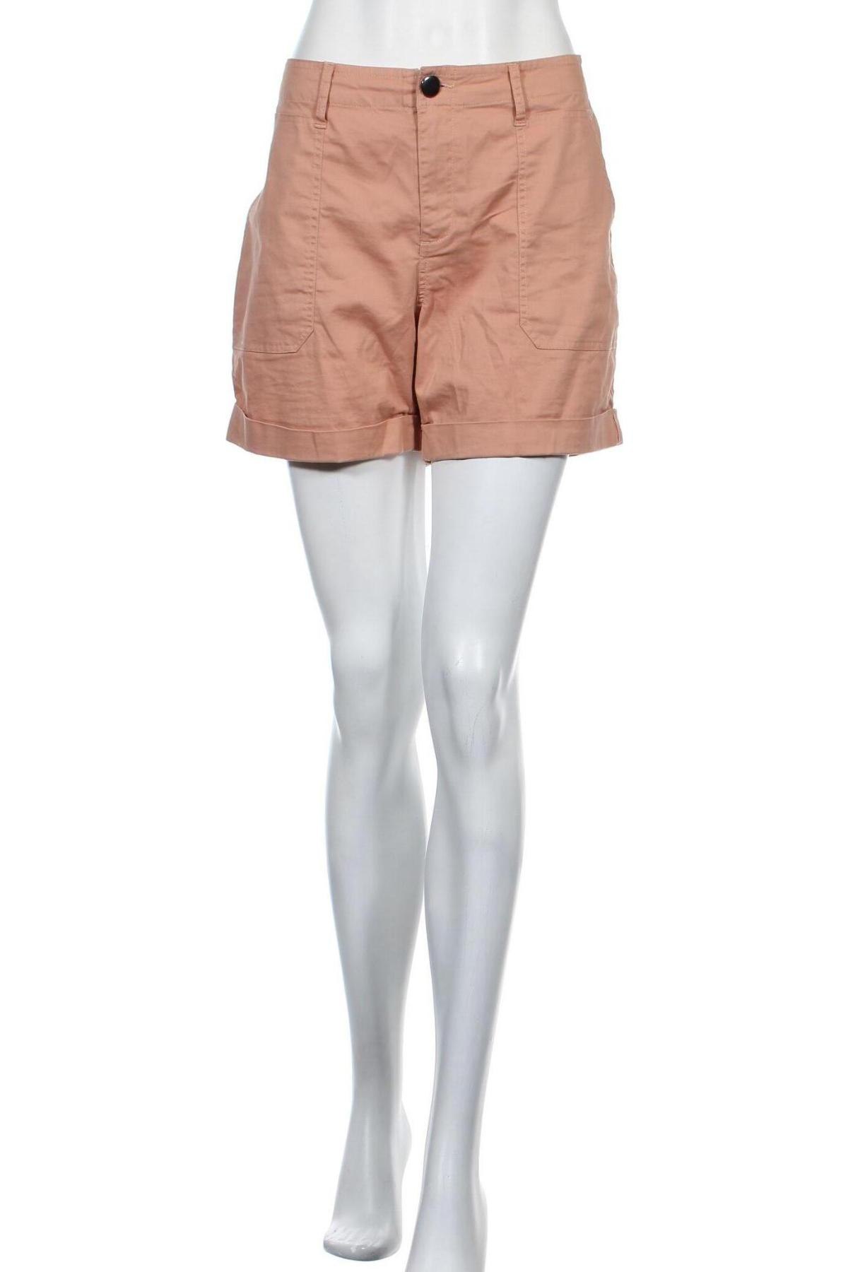 Γυναικείο κοντό παντελόνι Lascana, Μέγεθος L, Χρώμα  Μπέζ, 97% βαμβάκι, 3% ελαστάνη, Τιμή 11,25 €