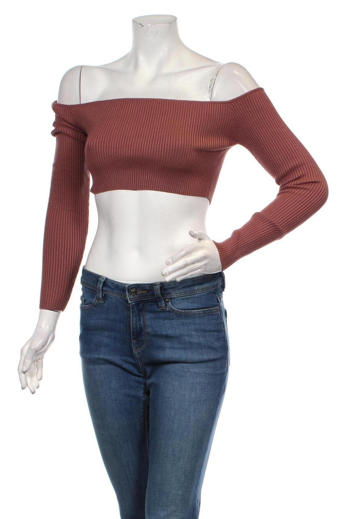 Дамски пуловер Missguided, Размер M, Цвят Бежов, Цена 31,60 лв.