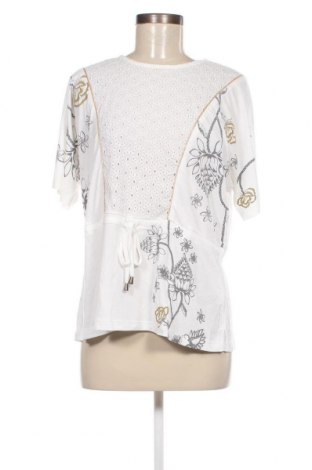 Damen Shirt Desigual, Größe L, Farbe Weiß, Preis 52,58 €