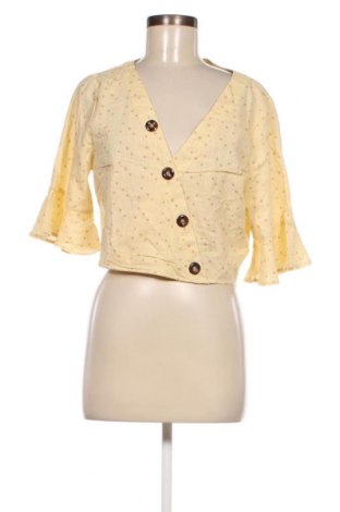 Γυναικεία μπλούζα NA-KD, Μέγεθος L, Χρώμα Κίτρινο, Τιμή 4,08 €