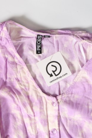Γυναικείο πουκάμισο Pieces, Μέγεθος M, Χρώμα Πολύχρωμο, Τιμή 20,62 €