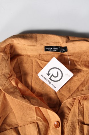 Γυναικείο πουκάμισο SHEIN, Μέγεθος XL, Χρώμα Καφέ, Τιμή 3,92 €