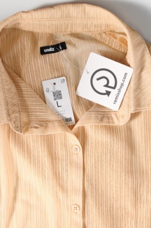 Γυναικείο πουκάμισο Undiz, Μέγεθος L, Χρώμα  Μπέζ, Τιμή 3,71 €