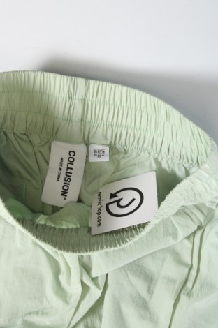 Γυναικείο κοντό παντελόνι Collusion, Μέγεθος XXS, Χρώμα Πράσινο, Τιμή 4,73 €