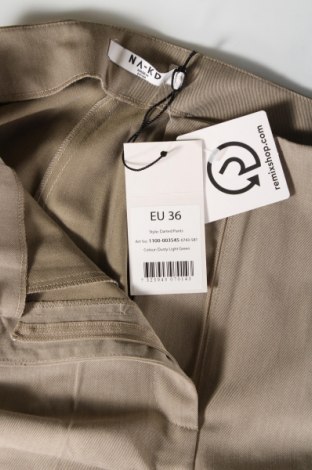 Γυναικείο παντελόνι NA-KD, Μέγεθος S, Χρώμα  Μπέζ, Τιμή 44,85 €