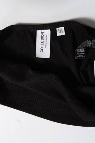 Γυναικείο αμάνικο μπλουζάκι Collusion, Μέγεθος L, Χρώμα Μαύρο, Τιμή 3,48 €