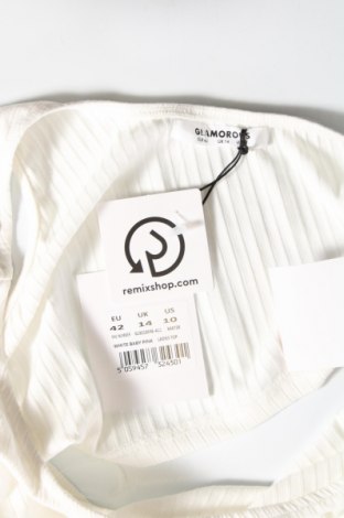 Γυναικείο αμάνικο μπλουζάκι Glamorous, Μέγεθος L, Χρώμα Λευκό, Τιμή 2,69 €