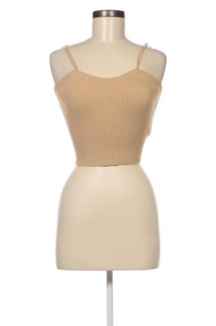 Γυναικείο αμάνικο μπλουζάκι Missguided, Μέγεθος XL, Χρώμα  Μπέζ, Τιμή 4,00 €