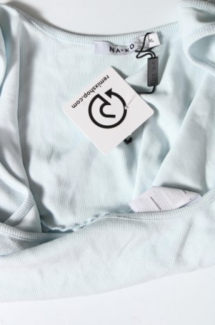Γυναικείο αμάνικο μπλουζάκι NA-KD, Μέγεθος XL, Χρώμα Μπλέ, Τιμή 3,89 €