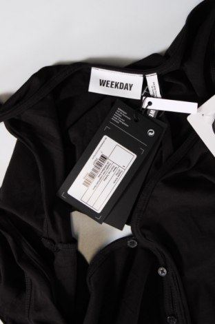 Γυναικείο αμάνικο μπλουζάκι Weekday, Μέγεθος L, Χρώμα Μαύρο, Τιμή 4,54 €