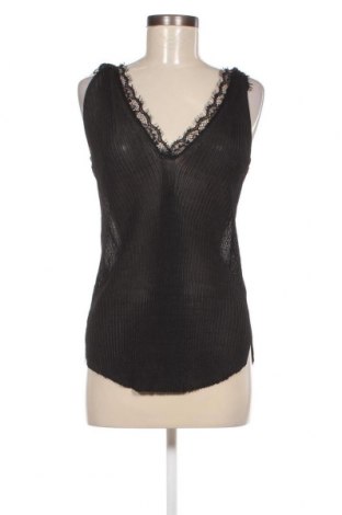 Γυναικείο αμάνικο μπλουζάκι Zara Knitwear, Μέγεθος M, Χρώμα Μαύρο, Τιμή 13,81 €