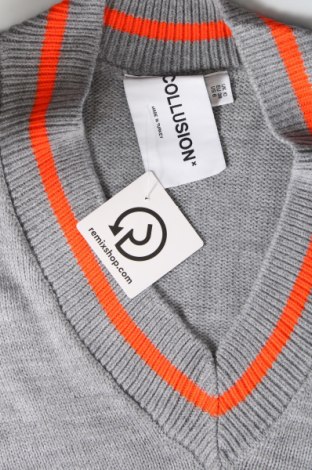 Дамски пуловер Collusion, Размер M, Цвят Сив, Цена 7,48 лв.