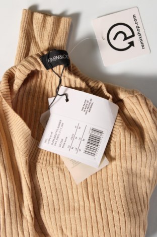 Дамски пуловер Even&Odd, Размер M, Цвят Бежов, Цена 10,58 лв.