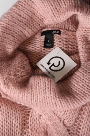 Дамски пуловер H&M, Размер L, Цвят Розов, Цена 8,99 лв.