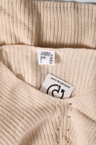 Дамски пуловер Janina, Размер M, Цвят Бежов, Цена 5,51 лв.