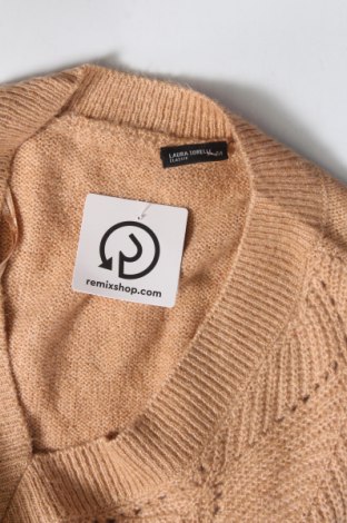 Дамски пуловер Laura Torelli, Размер M, Цвят Бежов, Цена 5,51 лв.