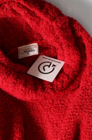 Γυναικείο πουλόβερ Multiblu, Μέγεθος M, Χρώμα Κόκκινο, Τιμή 2,87 €