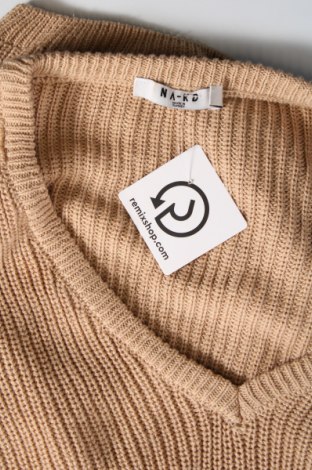 Дамски пуловер NA-KD, Размер XS, Цвят Бежов, Цена 5,22 лв.