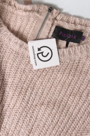Дамски пуловер Pieces, Размер M, Цвят Бежов, Цена 20,00 лв.