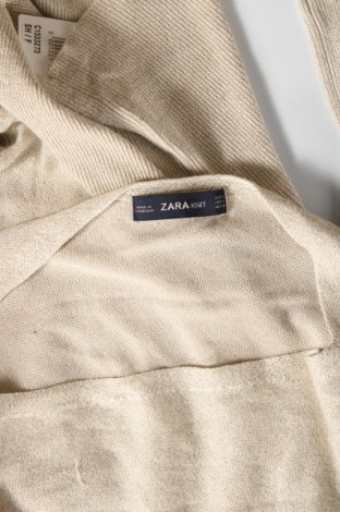 Дамски пуловер Zara Knitwear, Размер S, Цвят Бежов, Цена 5,80 лв.