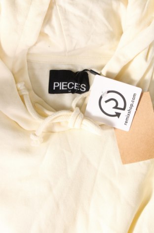 Γυναικείο φούτερ Pieces, Μέγεθος M, Χρώμα Εκρού, Τιμή 7,42 €