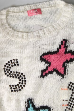 Детски пуловер LC Waikiki, Размер 13-14y/ 164-168 см, Цвят Бял, Цена 6,93 лв.