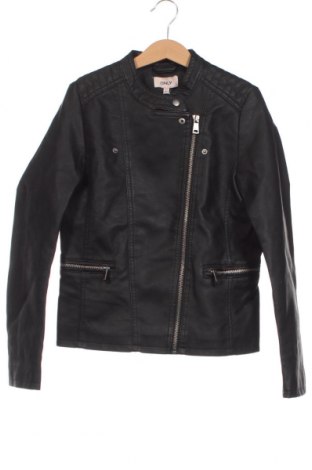 Kinder Lederjacke ONLY, Größe 10-11y/ 146-152 cm, Farbe Schwarz, Preis 51,03 €